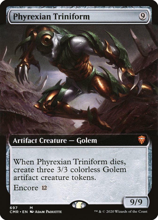 Phyrexian Triniform 697 (Commander Legends)  - Extended Art | Good Games Adelaide SA