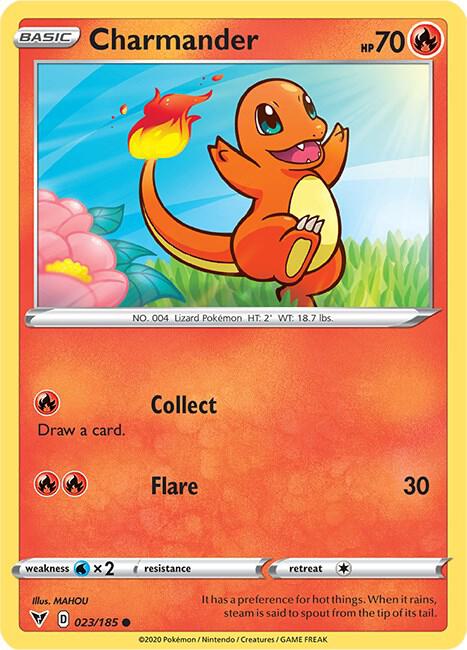 Charmander 023/185 (SWSH04: Vivid Voltage)  | Good Games Adelaide SA