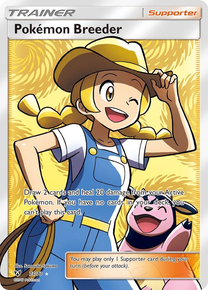 Pokemon Breeder Full Art 73/73 (Shining Legends)  - Holofoil | Good Games Adelaide SA