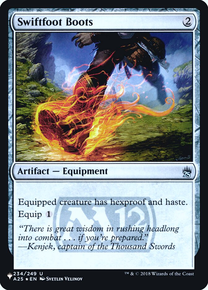 Swiftfoot Boots A25 234/249 (The List Reprints)  - Foil | Good Games Adelaide SA