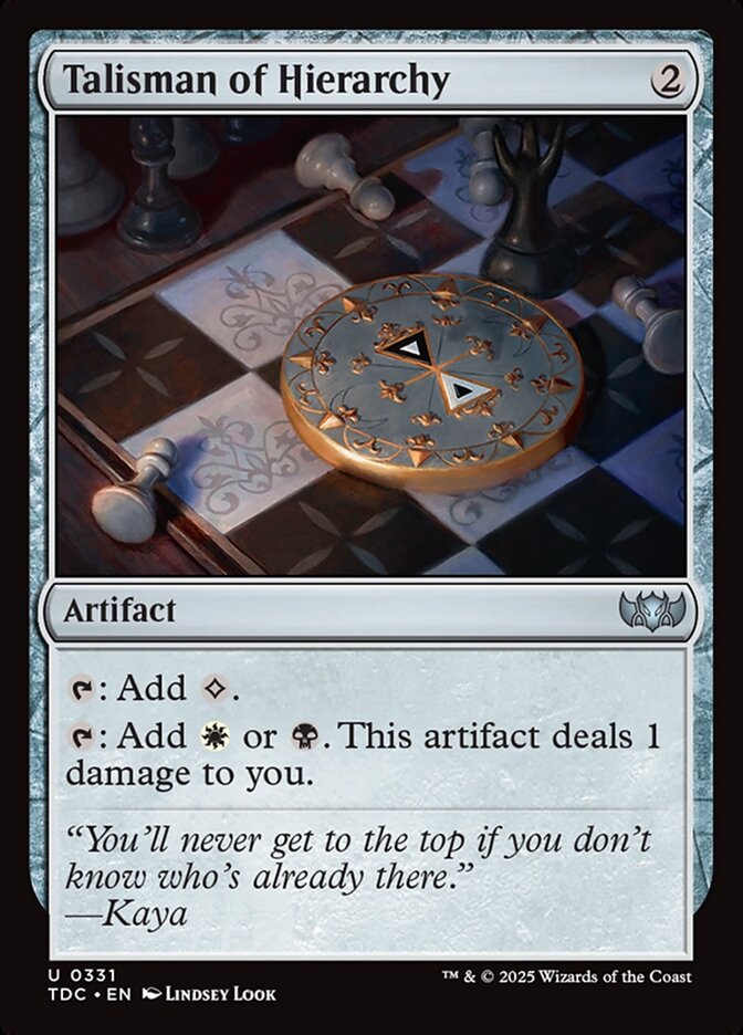 Talisman of Hierarchy 331 (Commander: Tarkir: Dragonstorm)  | Good Games Adelaide SA