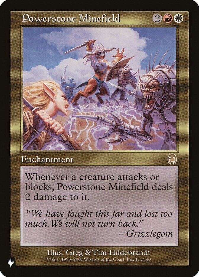 Powerstone Minefield 115/143 (The List Reprints)  | Good Games Adelaide SA