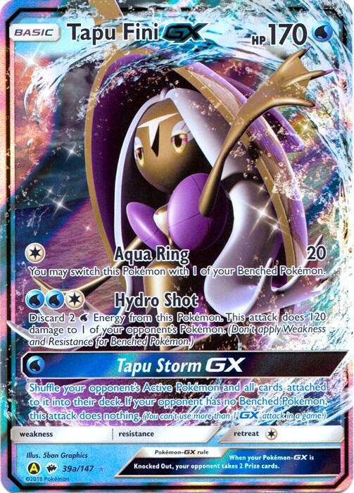 Tapu Fini GX 039a/147 (Alternate Art Promos)  - Holofoil | Good Games Adelaide SA
