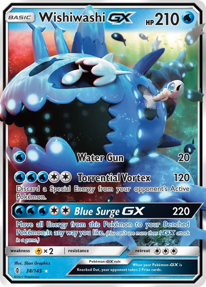 Wishiwashi GX 38/145 (SM - Guardians Rising)  - Holofoil | Good Games Adelaide SA