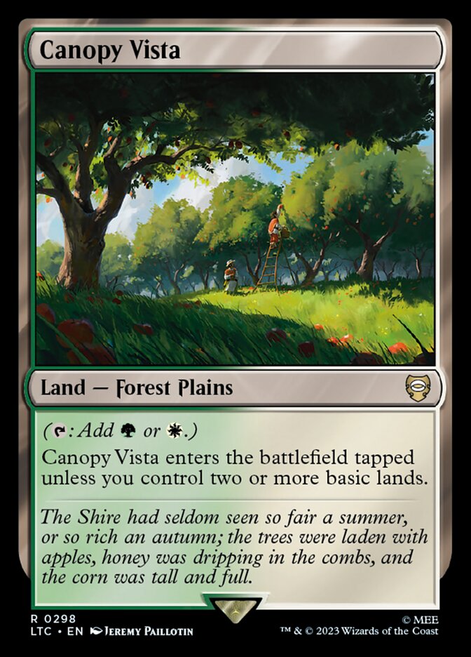 Canopy Vista 298 (Commander: The Lord of the Rings: Tales of Middle-earth)  | Good Games Adelaide SA