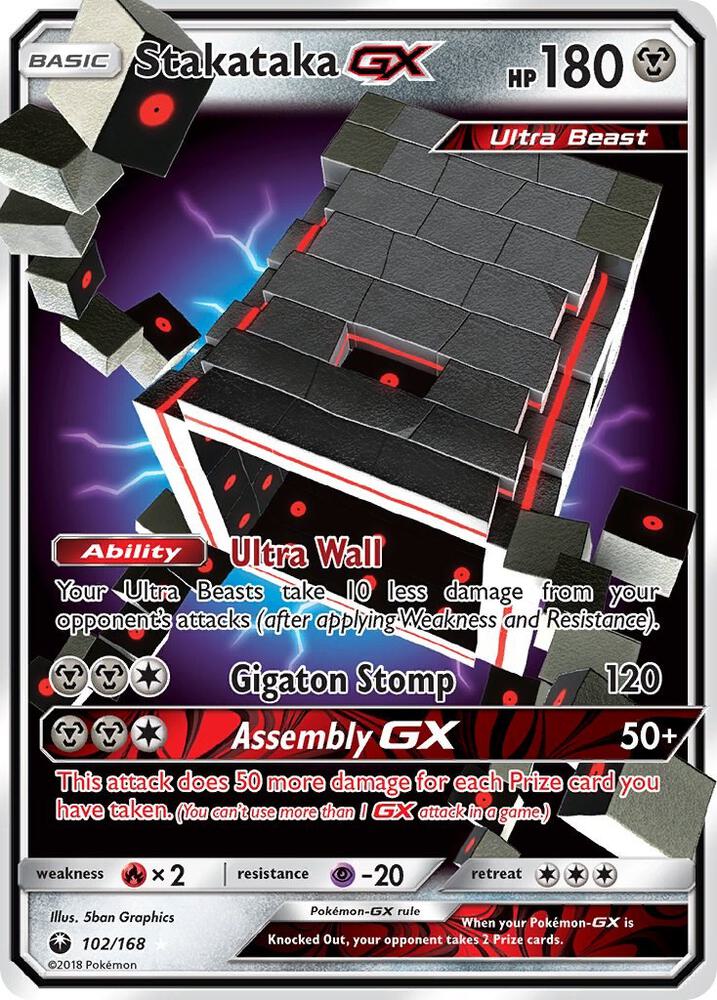 Stakataka GX 102/168 (SM - Celestial Storm)  - Holofoil | Good Games Adelaide SA