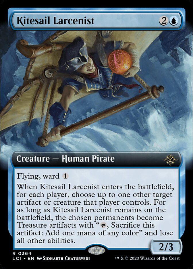Kitesail Larcenist 364/291 (The Lost Caverns of Ixalan)  - Extended Art Foil | Good Games Adelaide SA