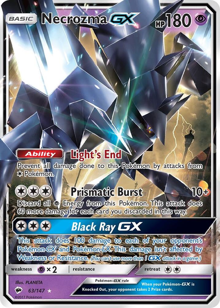 Necrozma GX 63/147 (SM - Burning Shadows)  - Holofoil | Good Games Adelaide SA