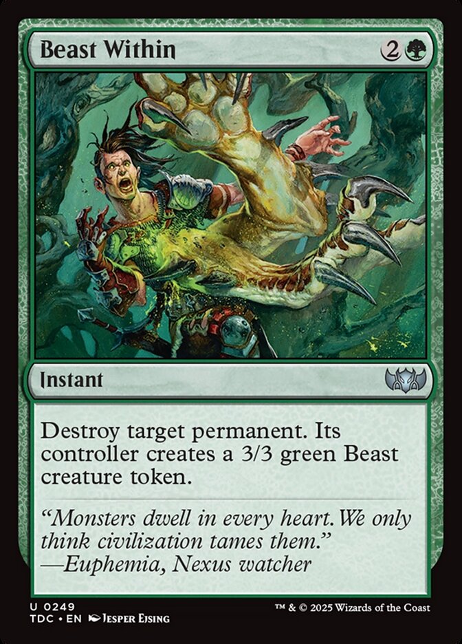 Beast Within 249 (Commander: Tarkir: Dragonstorm)  | Good Games Adelaide SA
