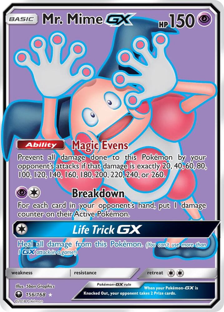 Mr. Mime GX Full Art 156/168 (SM - Celestial Storm)  - Holofoil | Good Games Adelaide SA