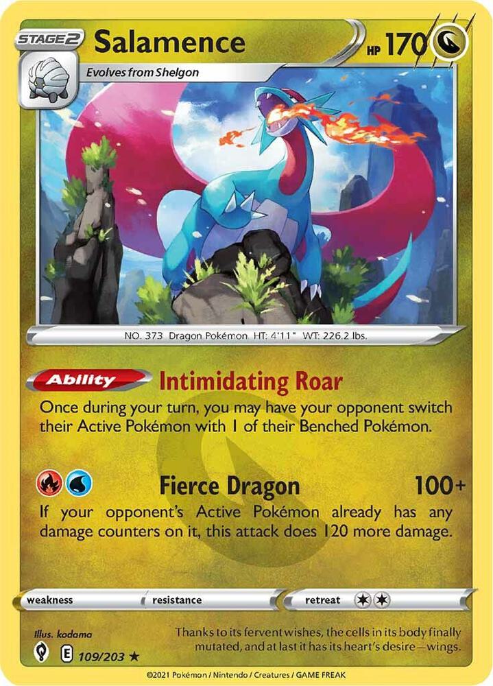 Salamence 109/203 (SWSH07: Evolving Skies)  - Holofoil | Good Games Adelaide SA