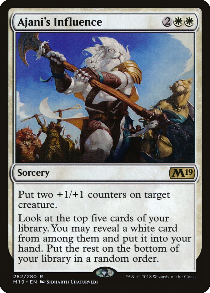 Ajani's Influence 282 (Core Set 2019)  | Good Games Adelaide SA