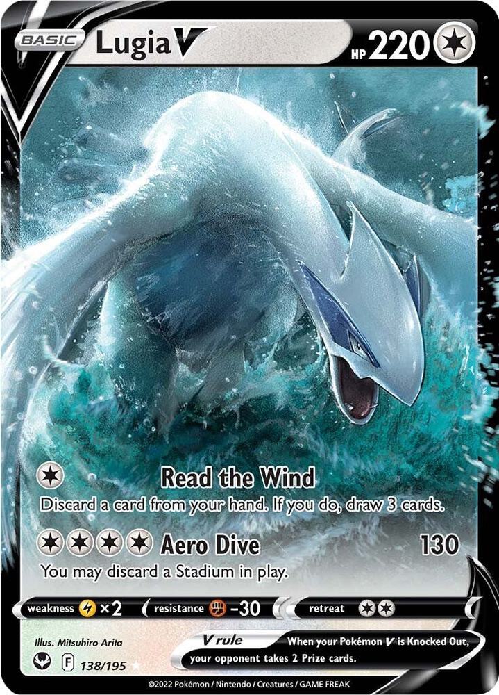 Lugia V 138/195 (SWSH12: Silver Tempest)  - Holofoil | Good Games Adelaide SA