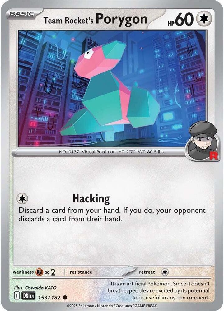 Team Rocket's Porygon 153/182 (SV10: Destined Rivals)  | Good Games Adelaide SA