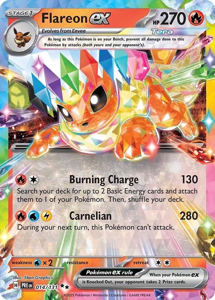Flareon ex 014 131 014/131 (SV: Prismatic Evolutions)  - Holofoil | Good Games Adelaide SA