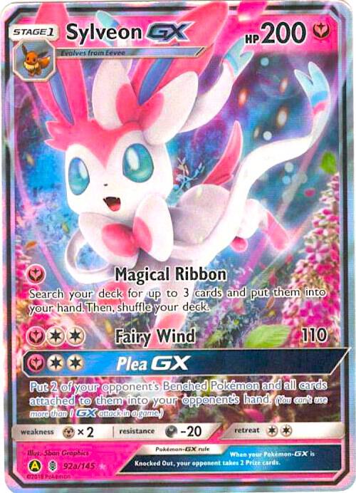 Sylveon GX 092a/145 (Alternate Art Promos)  - Holofoil | Good Games Adelaide SA