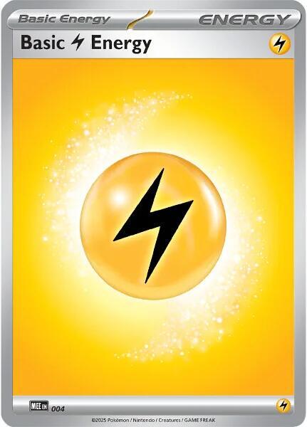 Basic Lightning Energy 004 4 (MEE: Mega Evolution Energies)  - Reverse Holofoil | Good Games Adelaide SA