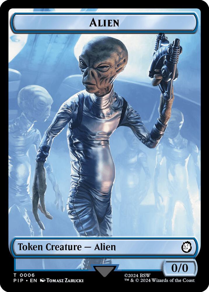 Alien Clue Double Sided Token 6 // 11 (Universes Beyond: Fallout)  | Good Games Adelaide SA
