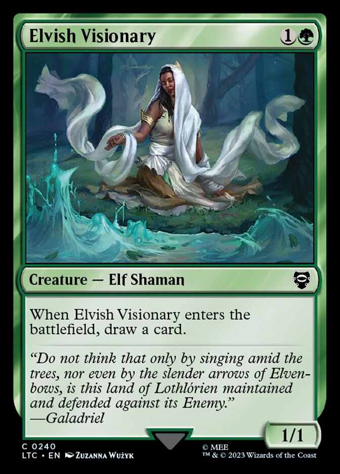 Elvish Visionary 240 (Commander: The Lord of the Rings: Tales of Middle-earth)  | Good Games Adelaide SA