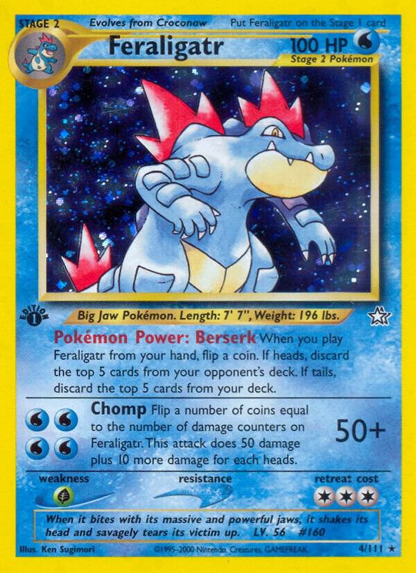 Feraligatr 004/111 (Neo Genesis)  - 1st Edition Holofoil | Good Games Adelaide SA