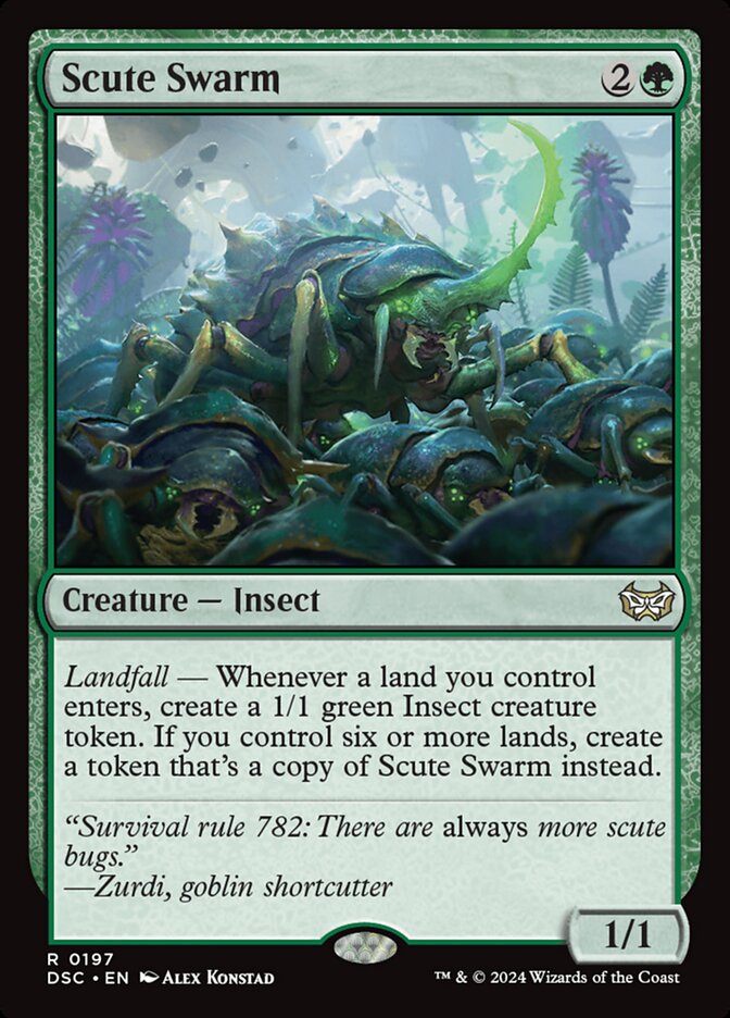 Scute Swarm 197 (Commander: Duskmourn: House of Horror)  | Good Games Adelaide SA