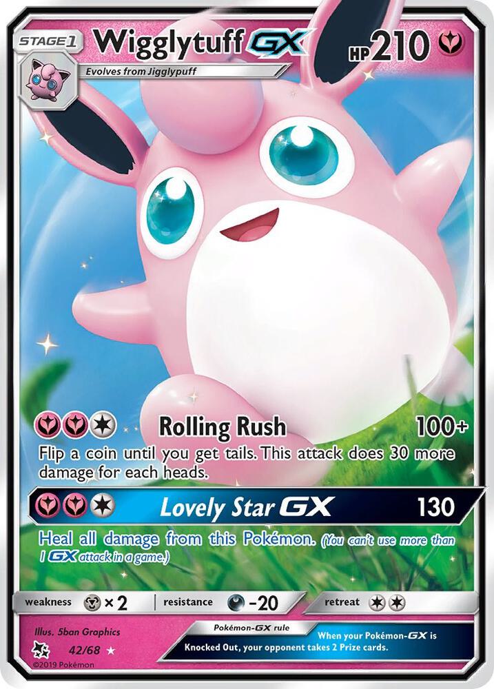 Wigglytuff GX 42/68 (Hidden Fates)  - Holofoil | Good Games Adelaide SA