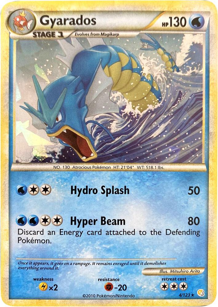 Gyarados 004/123 (Miscellaneous Cards & Products)  - Cracked Ice Holofoil | Good Games Adelaide SA