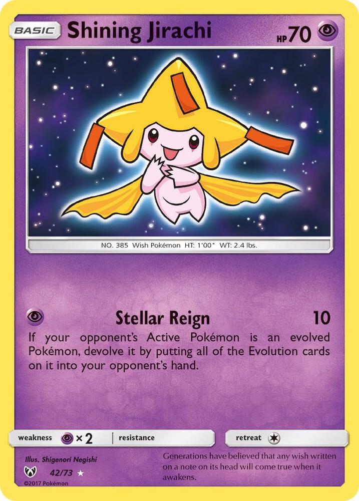 Shining Jirachi 42/73 (Shining Legends)  - Holofoil | Good Games Adelaide SA