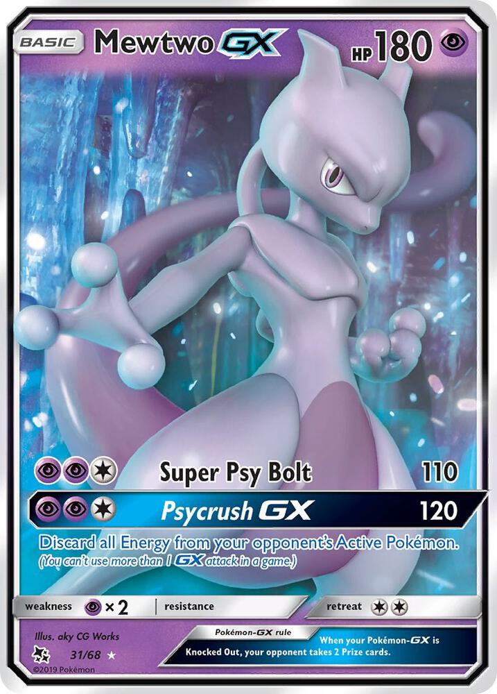 Mewtwo GX 31/68 (Hidden Fates)  - Holofoil | Good Games Adelaide SA