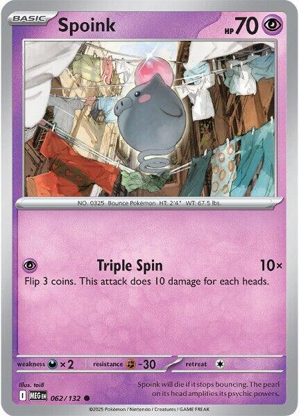Spoink 062/132 (ME01: Mega Evolution)  | Good Games Adelaide SA