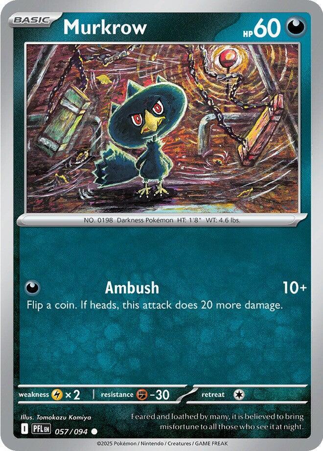 Murkrow 057/094 (ME02: Phantasmal Flames)  - Reverse Holofoil | Good Games Adelaide SA