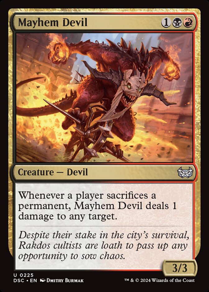 Mayhem Devil 225 (Commander: Duskmourn: House of Horror)  | Good Games Adelaide SA
