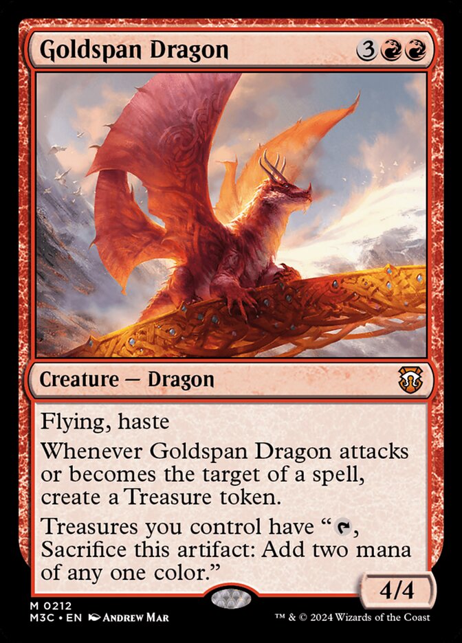 Goldspan Dragon 212 (Commander: Modern Horizons 3)  | Good Games Adelaide SA