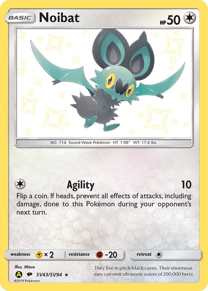 Noibat SV43/SV94 (Hidden Fates: Shiny Vault)  - Holofoil | Good Games Adelaide SA