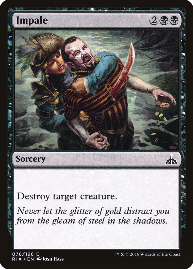 Impale 76 (Rivals of Ixalan)  - Foil | Good Games Adelaide SA