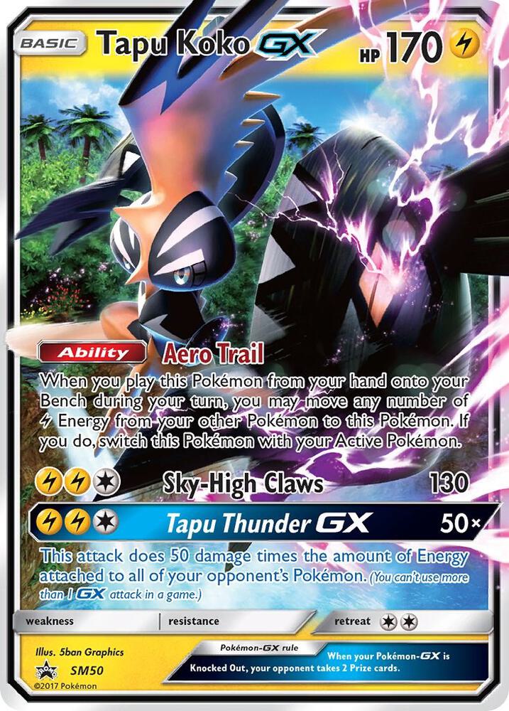 Tapu Koko GX SM50 (SM Promos)  - Holofoil | Good Games Adelaide SA