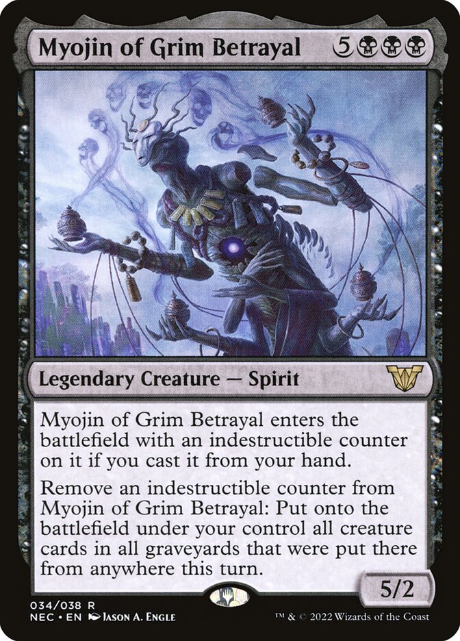 Myojin of Grim Betrayal 34 (Commander: Kamigawa: Neon Dynasty)  | Good Games Adelaide SA