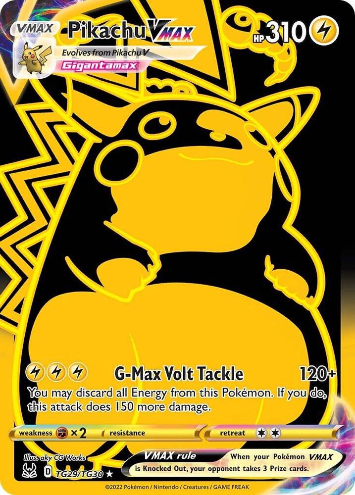 Pikachu VMAX Secret TG29/TG30 (SWSH11: Lost Origin Trainer Gallery)  - Holofoil | Good Games Adelaide SA