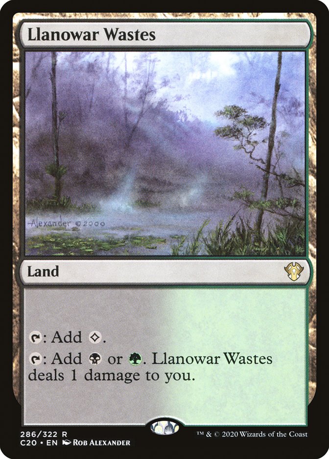 Llanowar Wastes 286 (Commander 2020)  | Good Games Adelaide SA