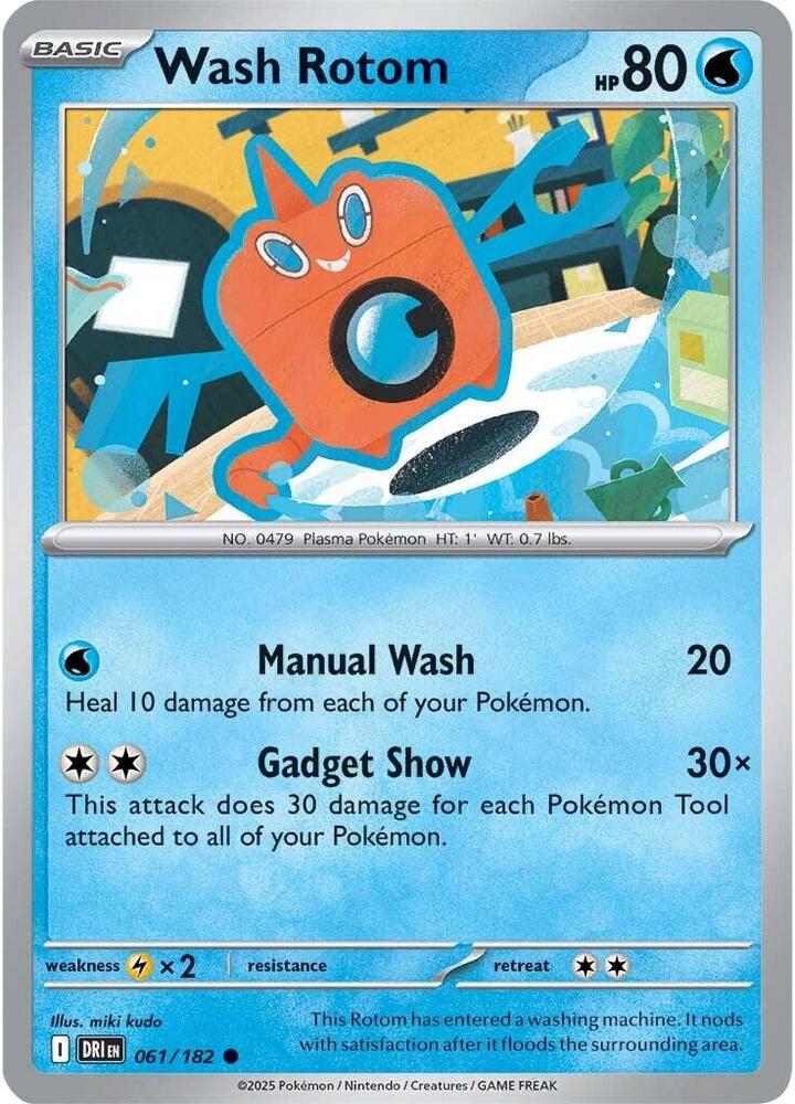 Wash Rotom 061/182 (SV10: Destined Rivals)  | Good Games Adelaide SA