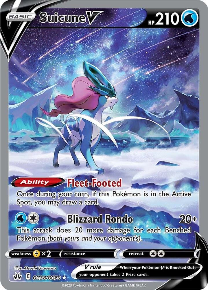 Suicune V GG38/GG70 (Crown Zenith: Galarian Gallery)  - Holofoil | Good Games Adelaide SA