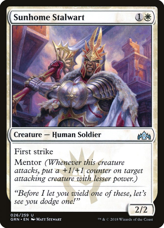 Sunhome Stalwart 26 (Guilds of Ravnica)  - Foil | Good Games Adelaide SA