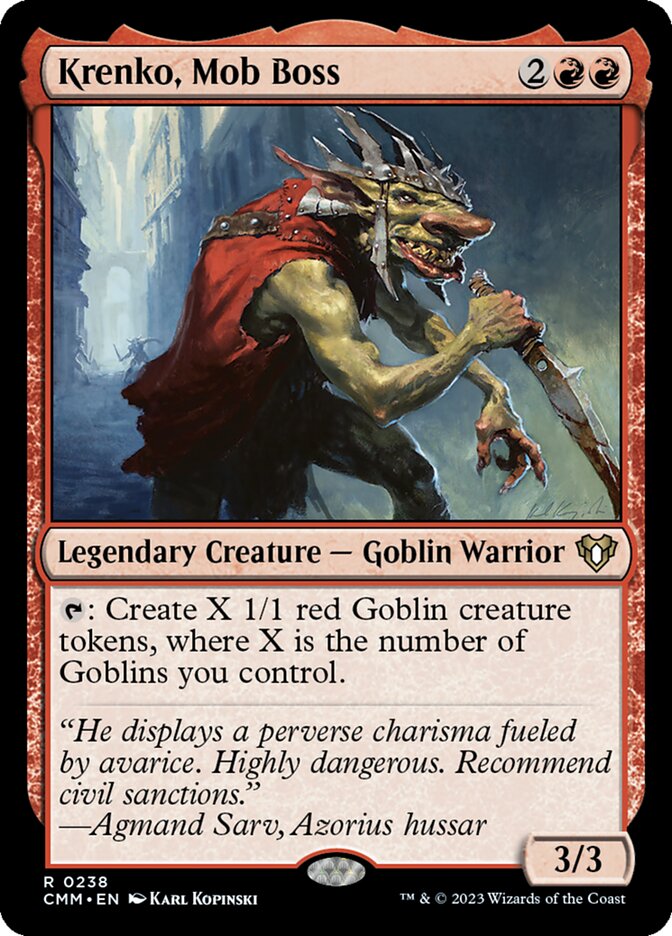 Krenko, Mob Boss 238 (Commander Masters)  - Foil | Good Games Adelaide SA