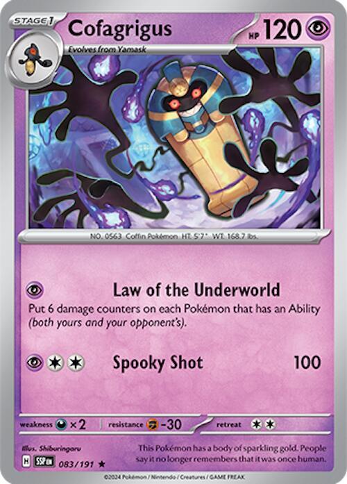 Cofagrigus 083/191 (SV08: Surging Sparks)  - Holofoil | Good Games Adelaide SA