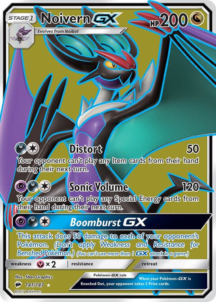 Noivern GX Full Art 141/147 (SM - Burning Shadows)  - Holofoil | Good Games Adelaide SA