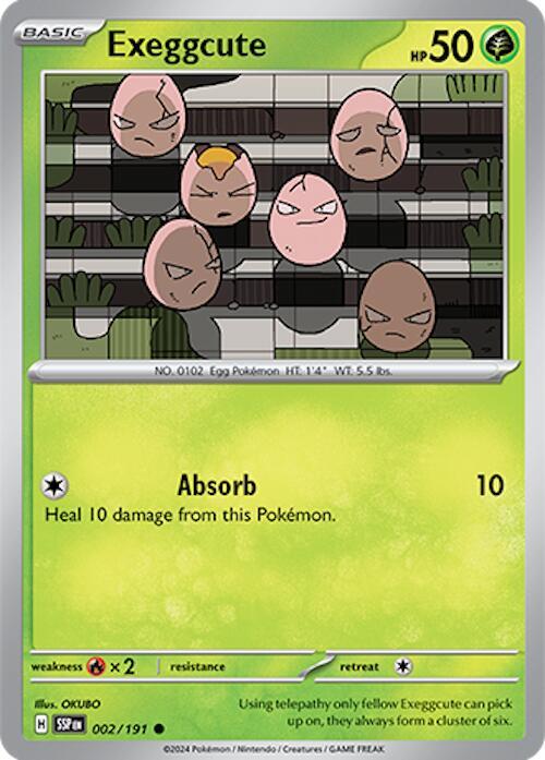 Exeggcute 002 191 002/191 (SV08: Surging Sparks)  | Good Games Adelaide SA
