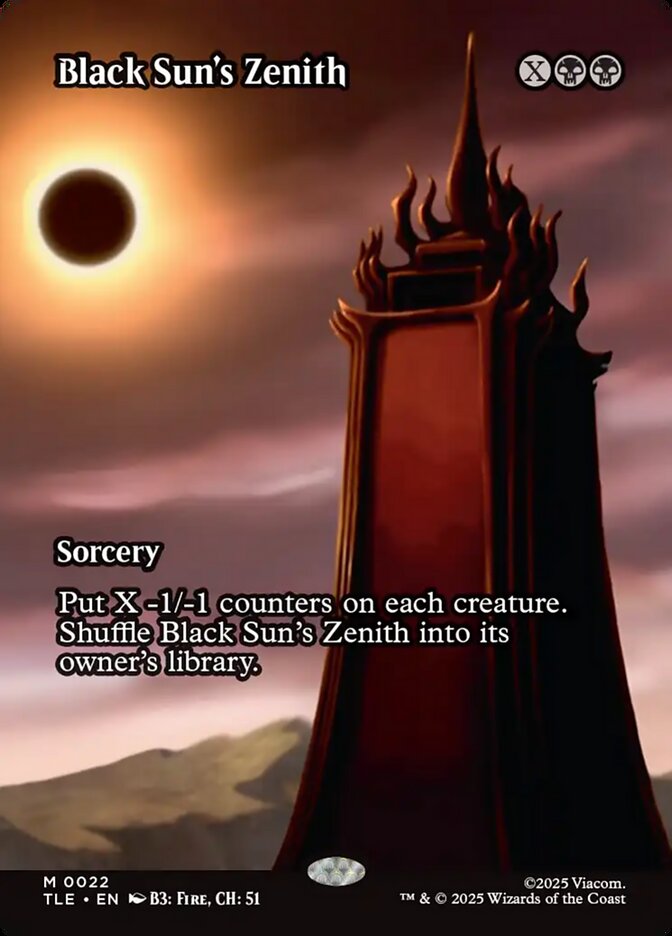 Black Sun's Zenith 22/0 (Avatar: The Last Airbender: Eternal-Legal)  - Borderless | Good Games Adelaide SA