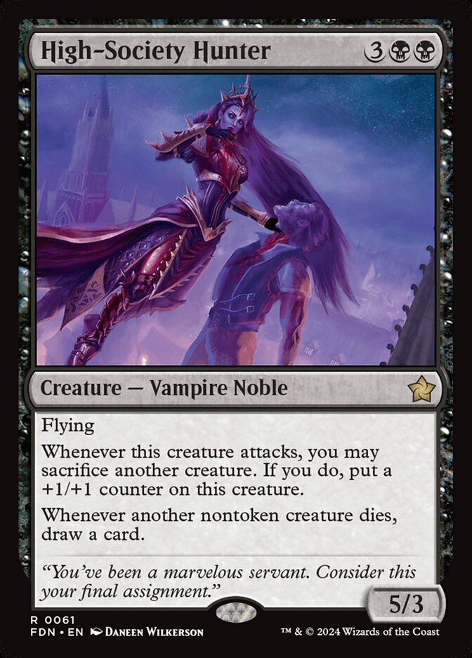 High-Society Hunter 61 (Foundations)  - Foil | Good Games Adelaide SA