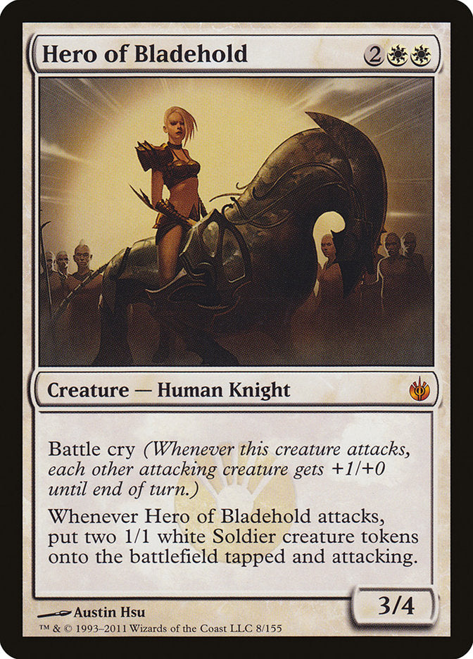 Hero of Bladehold 8 (Mirrodin Besieged)  - Foil | Good Games Adelaide SA