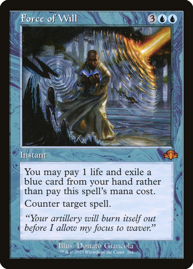 Force of Will 284 (Dominaria Remastered)  | Good Games Adelaide SA
